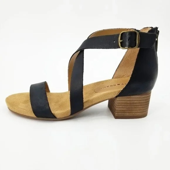 Lucky Brand Pydrina Block Heel Strappy Sandals 7.5 - Picture 1 of 10